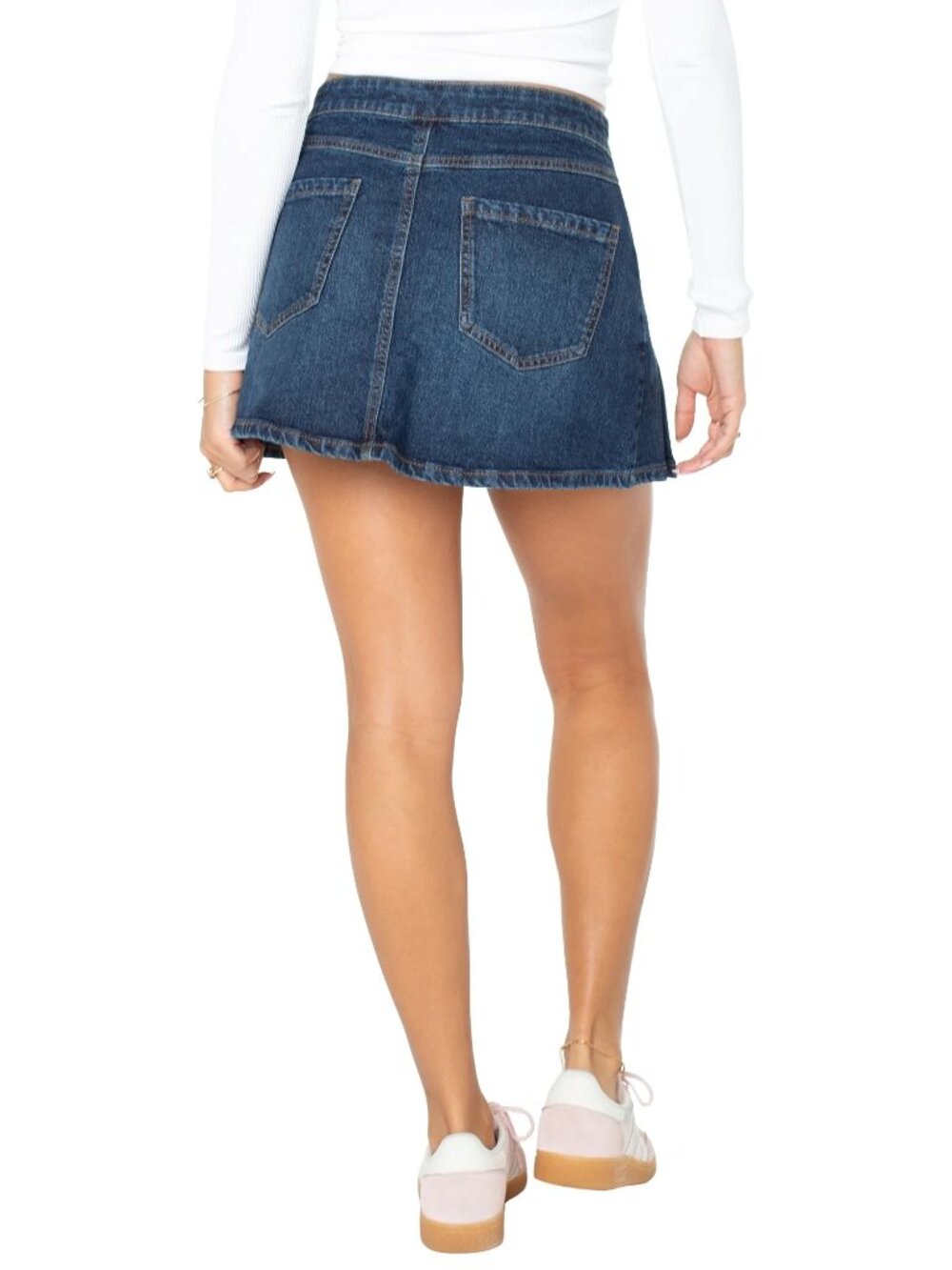 Celebrity Pink Women's Western Pleated Denim Mini Skirt - XL - New with Tags - Picture 4 of 16